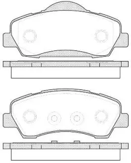 Колодки гальмівний диск. перед. (Remsa) Citroen C4 cactus 1.2 14-,Citroen C-elysee 1.2 12- WOKING P14303.00