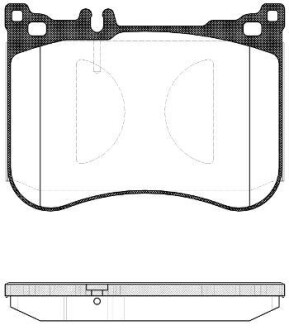 Колодки гальмівний диск. перед. (Remsa) Mercedes-Benz S-Class 2.1 13-, Mercedes-Benz S-Class 3.0 13- WOKING P14343.00