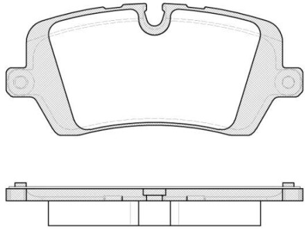 Колодки тормозные диск. задн. (Remsa) Land Rover Discovery V 16>, Range Rover IV 13>, Range Rover Sport II 13>19 WOKING P14413.00