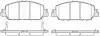 Колодки тормозные диск. перед. (Remsa) Honda HR-V 15&gt; / Accord 3,5i 12&gt; WOKING P14483.02 (фото 1)