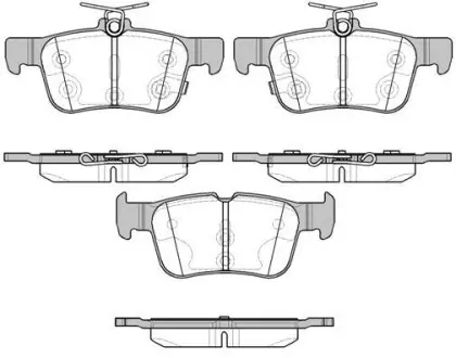 Тормозные колодки Focus/Kuga/Mondeo 12- WOKING P14513.12