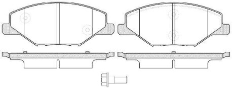 Гальмівні колодки пер. Skoda Fabia II-III 11- /VW Polo 10- (TRW) WOKING P14533.00