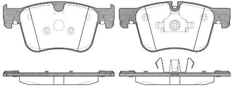 Колодки гальмівний диск. перед. (Remsa) PSA C4 Picasso, Grand Picasso 13> / 308 II (P14603.00) WOKING P1460300