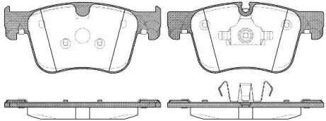 Колодки тормозные диск. перед. (Remsa) PSA C4 Picasso, Grand Picasso 13> / 308 II (P14603.00) WOKING P1460300