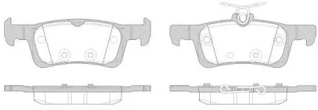 Колодки тормозные диск. задн. (Remsa) Peugeot 308 ii 1.2 13-,Peugeot 308 ii 1.6 13- WOKING P14633.00