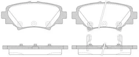 Колодки гальмівний диск. задн. (Remsa) Mazda 3 1.5 13-,Mazda 3 2.0 13-,Mazda 3 2.2 13- WOKING P14703.02