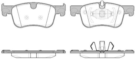 Колодки гальмівні диск. перед. (Remsa) PSA C4 Picasso Grand Picasso 13> WOKING P14803.00