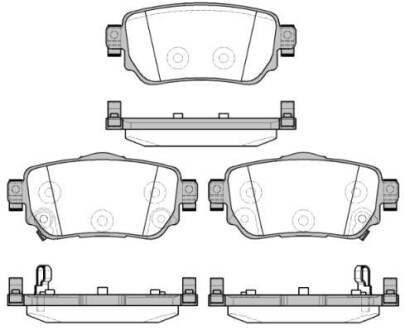 Гальмівні колодки зад. Nissan X-Trail/Qashqai II 13- (TRW) WOKING P14823.02 (фото 1)