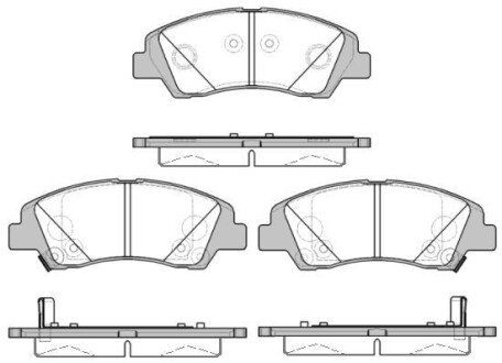 Тормозные колодки перед. Hyundai i10 1.0-1.2 13- WOKING P14833.02