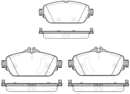 Колодки гальмівний диск. перед. (Remsa) Mercedes-Benz C-class (w205) 1.6 13- WOKING P14923.08