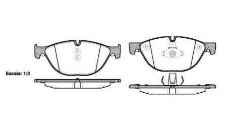 Колодки тормозные диск. перед. (Remsa) Bmw 5 2.0 09-,Bmw 5 3.0 09-,Bmw 5 4.4 09- WOKING P15143.00