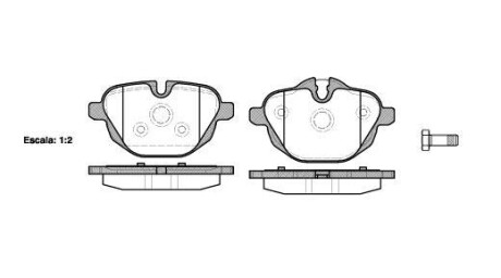 Тормозные колодки зад. BMW 5 (F10)/X3 (F25) 10-(TRW) WOKING P15213.00