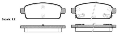 Тормозные колодки зад. AVEOC/AMPERA/ASTRA 1.3D-2.0D 09- WOKING P15323.02