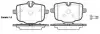 Колодки тормозные диск. задн. (Remsa) BMW 5F10 5G30 7G11 (P15333.00) WOKING P1533300 (фото 1)