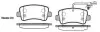 Колодки тормозные диск. задн. (Remsa) Nissan Nv400 2.3 11-,Opel Movano b 2.3 10- WOKING P15393.01 (фото 1)