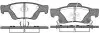 Колодки гальмівний диск. задн. (Remsa) Jeep Grand cherokee iii 5.7 05-10,Jeep Grand cherokee iv 3.0 10- WOKING P15463.02 (фото 1)