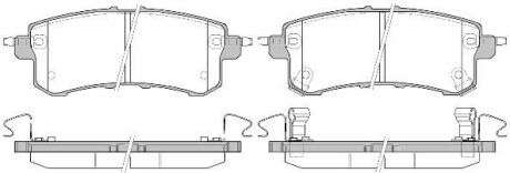 Колодки тормозные диск. задн. (Remsa) Infiniti Qx56 5.6 10-,Nissan Patrol vi 5.6 10- WOKING P15473.02