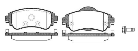 Гальмівні колодки пер. C4/DS4 (10-21) WOKING P15643.08