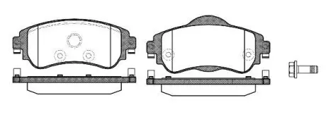 Тормозные колодки пер. C4/DS4 (10-21) WOKING P15643.08