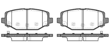 Колодки гальмівний диск. задн. (Remsa) Dodge Journey 08>12 (P15833.04) WOKING P1583304