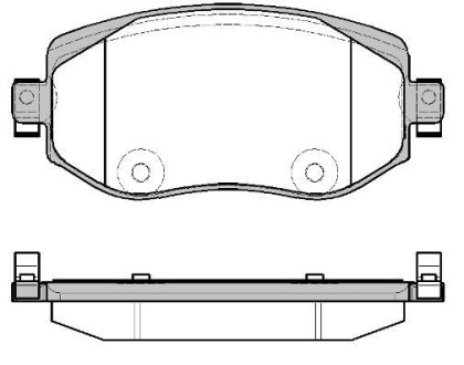 Колодки гальмівний диск. перед. (Remsa) Renault Megane IV WOKING P16243.08