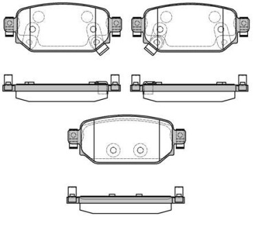 Колодки гальмівний диск. задн. (Remsa) Mazda 3 1,5d 16>19 (P16313.02) WOKING P1631302