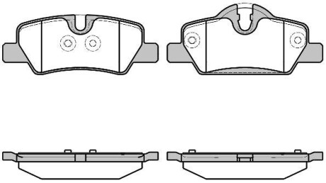 Колодки гальмівний диск. задн. (Remsa) Mini Mini 1.2 13-, Mini Mini 1.5 13-, Mini Mini 2.0 13- WOKING P17003.00