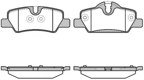 Колодки гальмівний диск. задн. (Remsa) Mini Mini 1.2 13-, Mini Mini 1.5 13-, Mini Mini 2.0 13- WOKING P17003.00