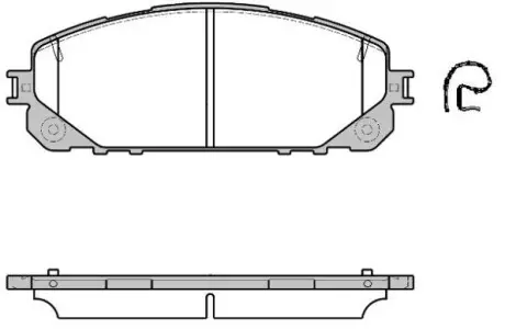 Колодки гальмівний диск. перед. (Remsa) Jeep Cherokee 13> (P17133.00) WOKING P1713300