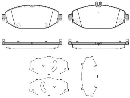 Колодки гальмівні диск. перед. (Remsa) MB C205 E213 (P17183.00) WOKING P1718300