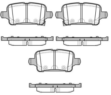 Тормозные колодки зад. Opel Astra K 15- WOKING P17283.02