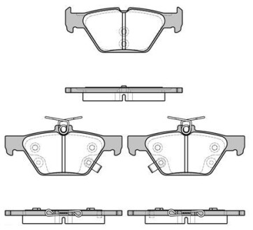 Колодки гальмівний диск. задн. (Remsa) Subaru Legasy, Outback 15> WOKING P17383.02 (фото 1)