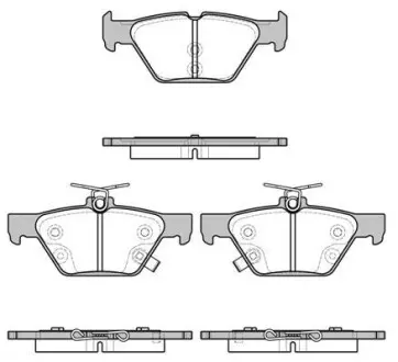 Колодки тормозные диск. задн. (Remsa) Subaru Legasy, Outback 15> WOKING P17383.02