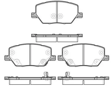 Колодки гальмівний диск. перед. (Remsa) Jeep Renegade 1.4 14-,Jeep Renegade 1.6 14- WOKING P17403.02