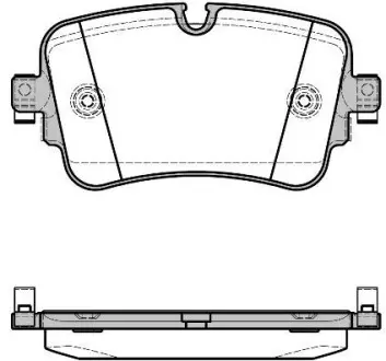 Колодки тормозные диск. задн. (Remsa) Audi Q7 15> (P17683.08) WOKING P1768308