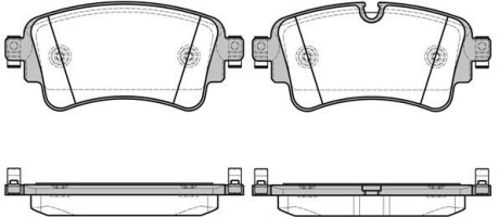 Колодки гальмівний диск. задн. (Remsa) Audi Q7 3.0 15- WOKING P17693.08