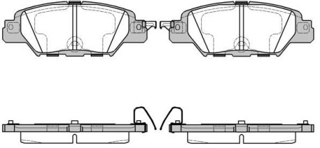 Колодки гальмівний диск. задн. (Remsa) Mazda Cx-5 2.5 11- WOKING P17773.00