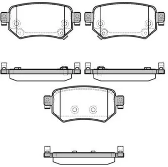 Гальмівні колодки зад. Mazda 6 2.0-2.5 12- WOKING P17823.02