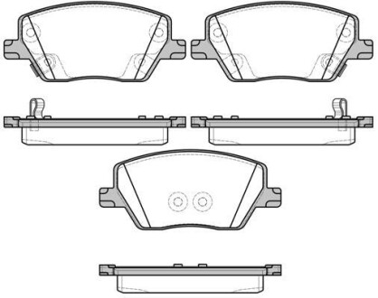 Тормозные колодки пер. Fiat Tipo 1.3-1.6 16-20 WOKING P17953.02