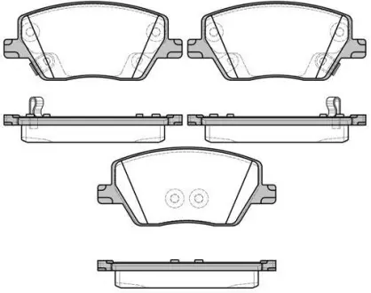 Гальмівні колодки пер. Fiat Tipo 1.3-1.6 16-20 WOKING P17953.02