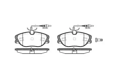 Колодки тормозные WOKING P2053.44