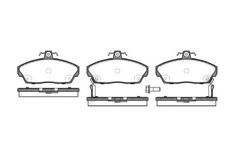 Тормозные колодки пер. Honda Civic 91-05 (TRW) WOKING P2373.02