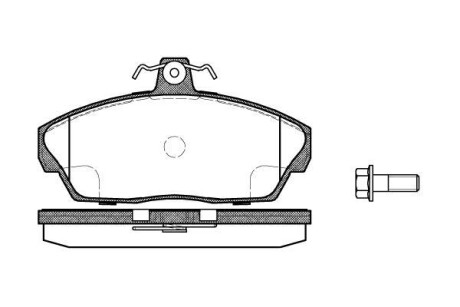 Тормозные колодки перед. 1.8-2.5 LAND ROVER 98-06 WOKING P2373.10