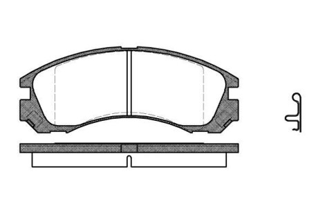 Тормозные колодки пер. MITSUBISHI Outlander 12-/ WOKING P2543.22