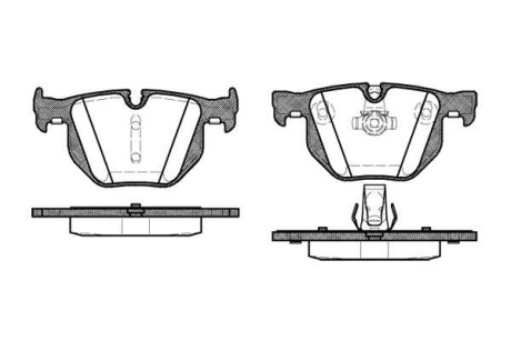 Тормозные колодки зад. E60/E61/E63/E64 03-10 WOKING P2813.60