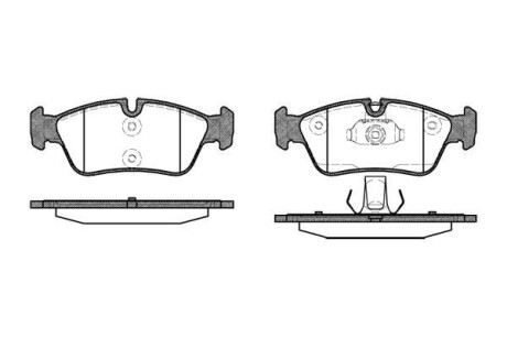 Гальмівні колодки пер. BMW 3 (E36/E46) 94-07 (ATE) WOKING P2843.40