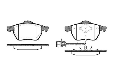 Тормозные колодки пер. 100/200/A4/A6/Passat 79-01 WOKING P2903.02