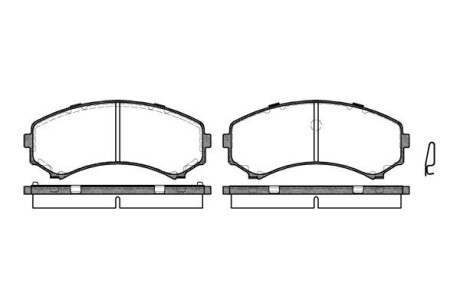 Тормозные колодки пер. Mitsubishi Grandis 04-11/Pajero 90- (sumitomo) WOKING P2963.00