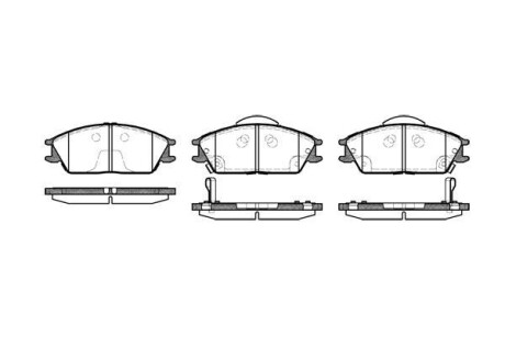 Тормозные колодки пер. Hyundai Accent/Getz 94-10 WOKING P3243.22