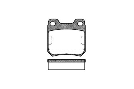 Тормозные колодки зад. Opel Omega/SAAB 9-5 2.0-3.0 87-03 WOKING P3393.40